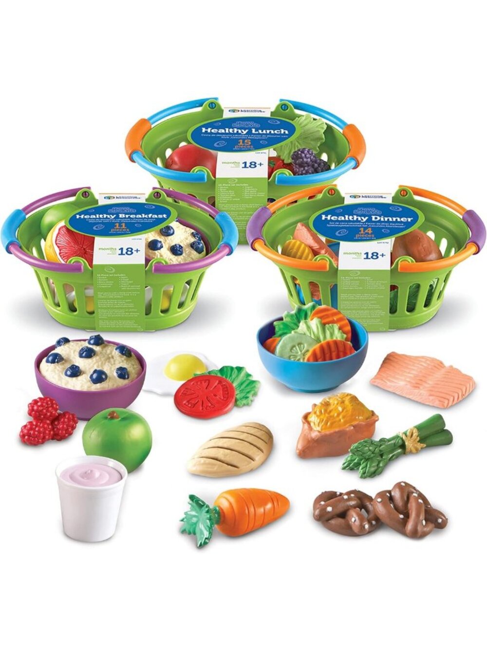 Healthy Foods Playset Bundle | Educational Toy for Kids | Fun Learning